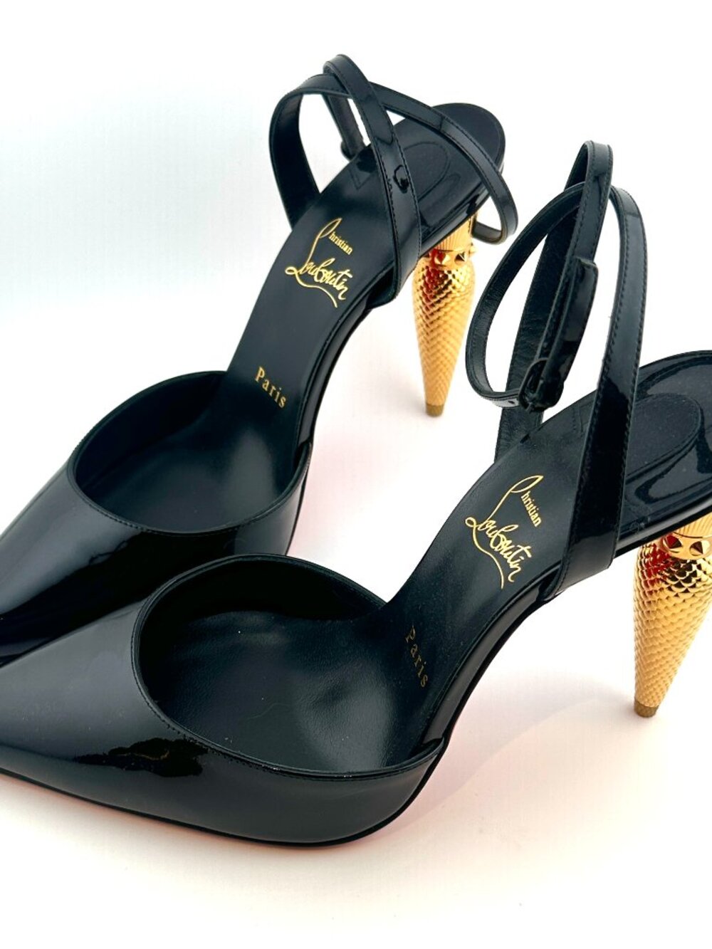 BRAND NEW CHRISTIAN LOUBOUTIN LIPQUEEN 100 PATENT SANDAL